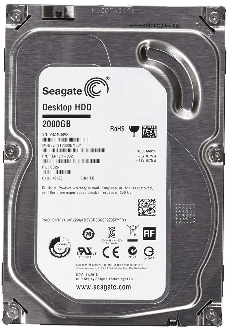 Seagate Desktop HDD 2 TB – Zuverlässiger und Leistungsstarker Speicher für Ihren PC 💾🚀 Seagate